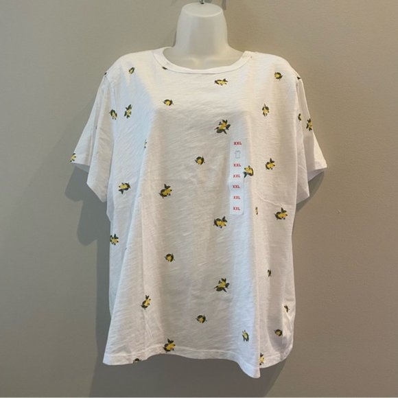 NEW! | Old Navy Everywear Lemon Print Short Sleeve Top | Size XXL | NWT - Picture 8 of 14